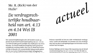 artikel Rich van der Hulle