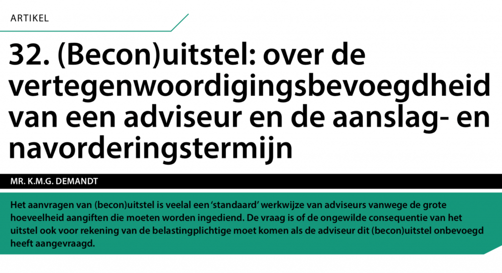 (Becon)uitstel - Demandt